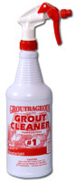 groutrageous step1 grout cleaner spray bottle
