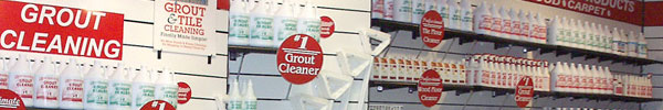 The Grout Cleaning Store showroom groutrageous product