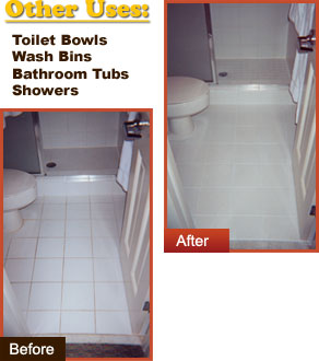 grout cleaner uses for bathrooms, toilet, tubs, showers and more