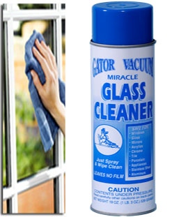 gator vacuum miracle glass cleaner spray can